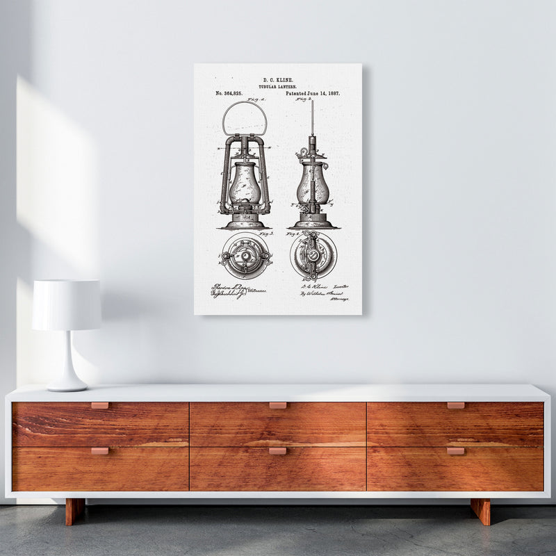 Vintage Lamp Patent Art Print by Jason Stanley A1 Canvas