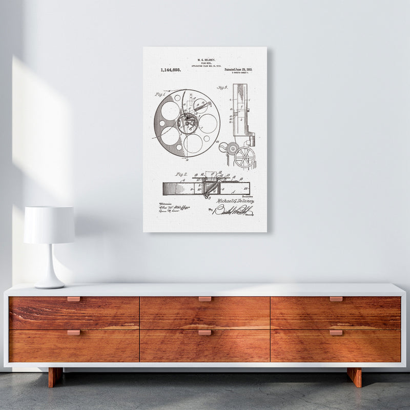 Film Reel Patent 2 Art Print by Jason Stanley A1 Canvas