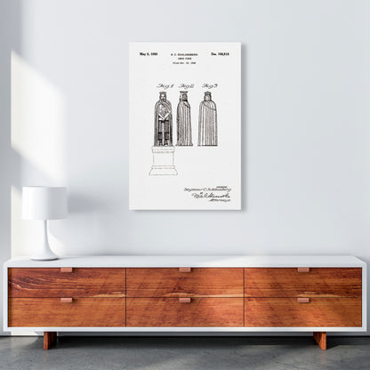 Chess Piece Patent Art Print by Jason Stanley A1 Canvas