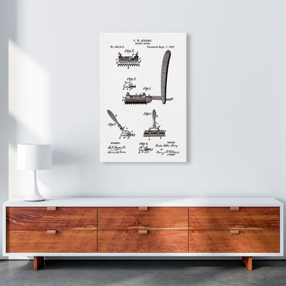 Safety Razor Patent Art Print by Jason Stanley A1 Canvas