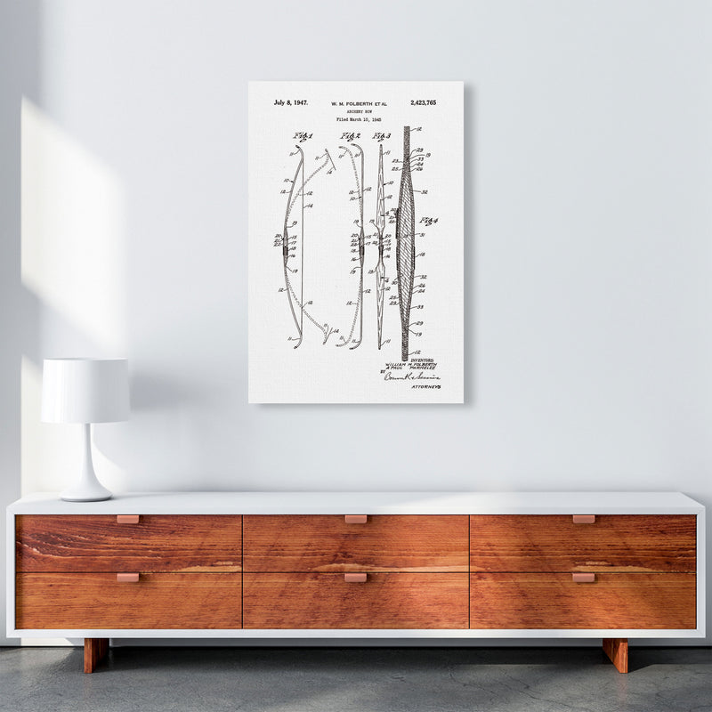 Archery Bow Patent Art Print by Jason Stanley A1 Canvas