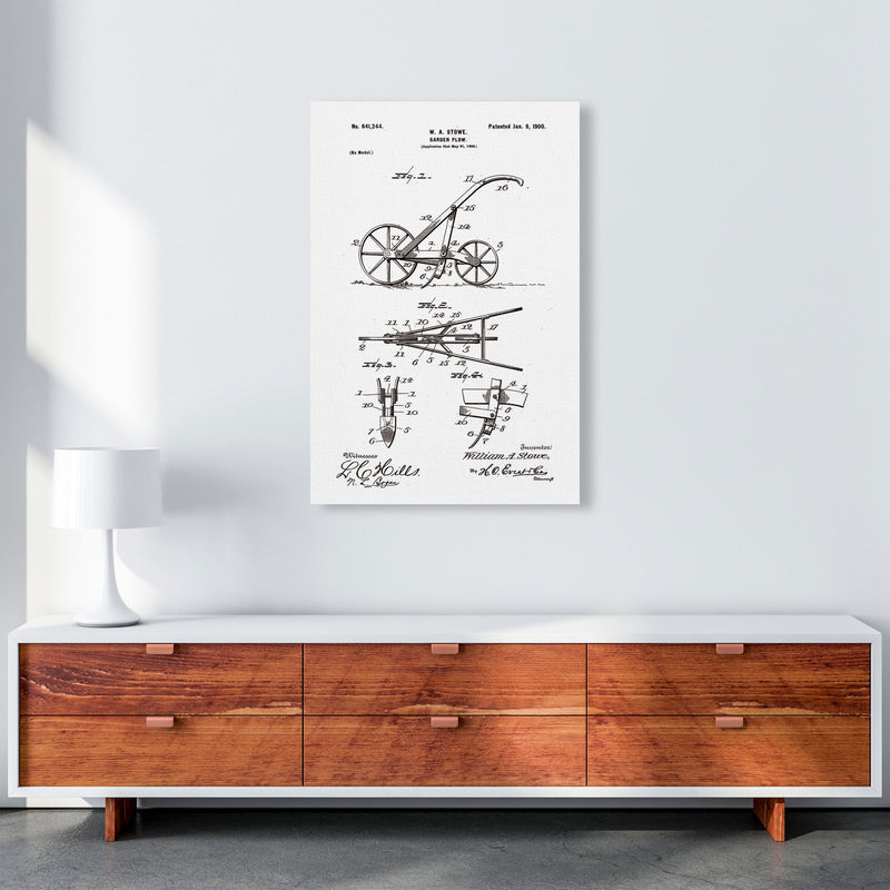 Garden Plow Patent Art Print by Jason Stanley A1 Canvas