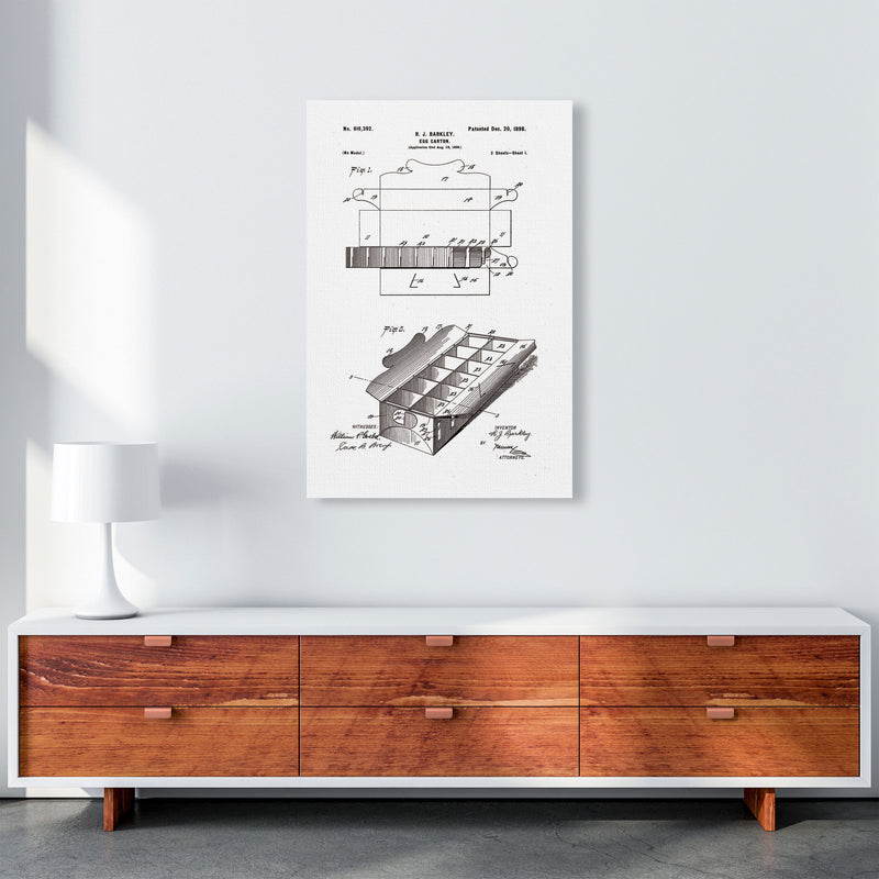 Egg Carton Patent Art Print by Jason Stanley A1 Canvas