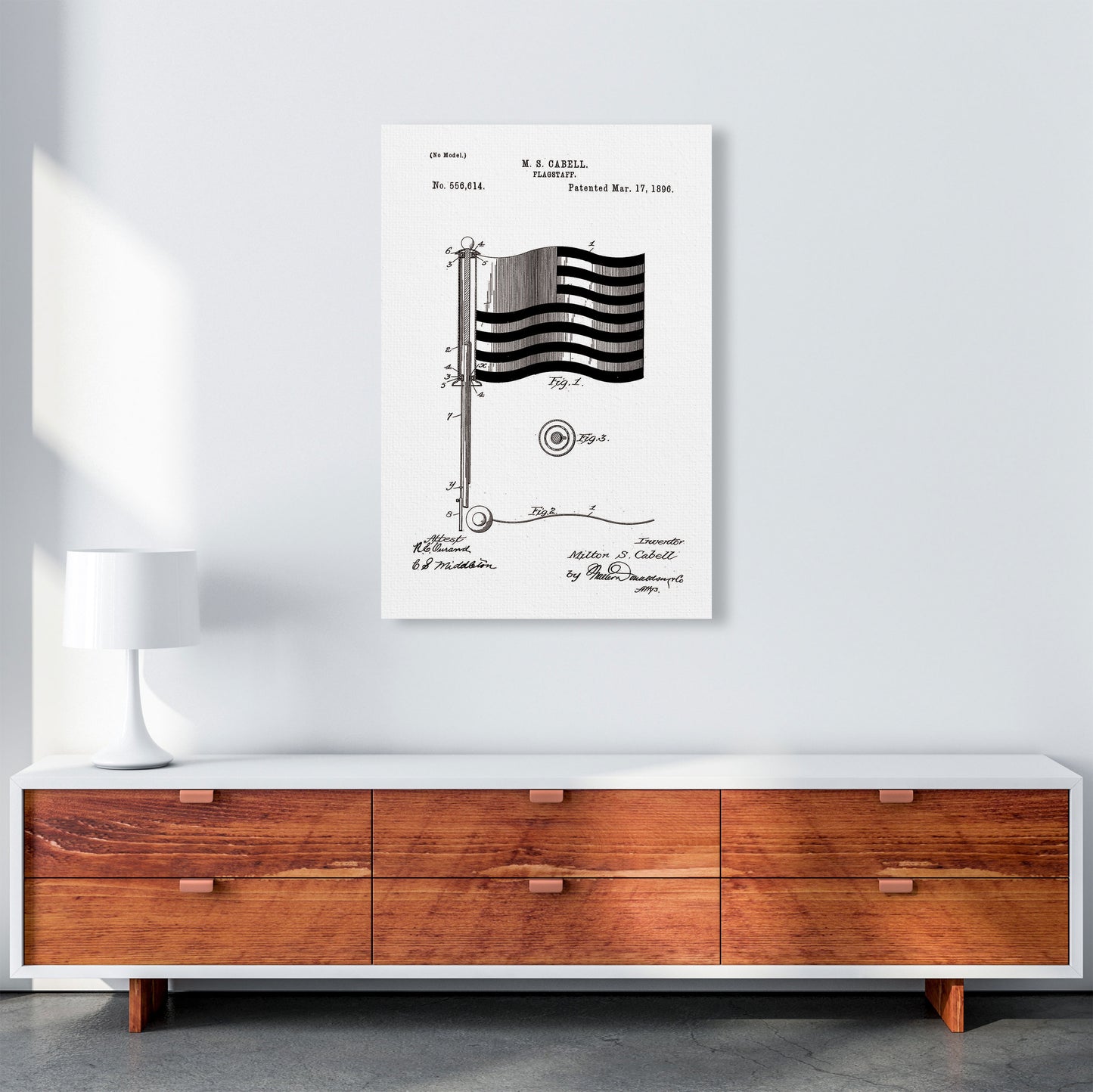Flagstaff Patent Art Print by Jason Stanley A1 Canvas