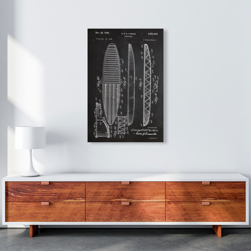 Surfboard Patent Art Print by Jason Stanley A1 Canvas