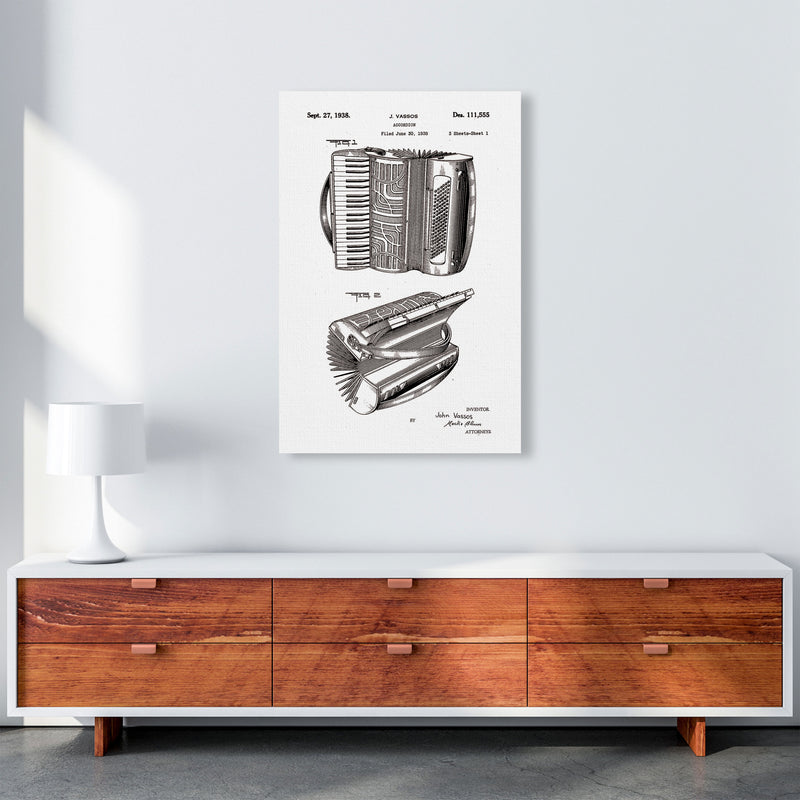 Accordian Patent Art Print by Jason Stanley A1 Canvas