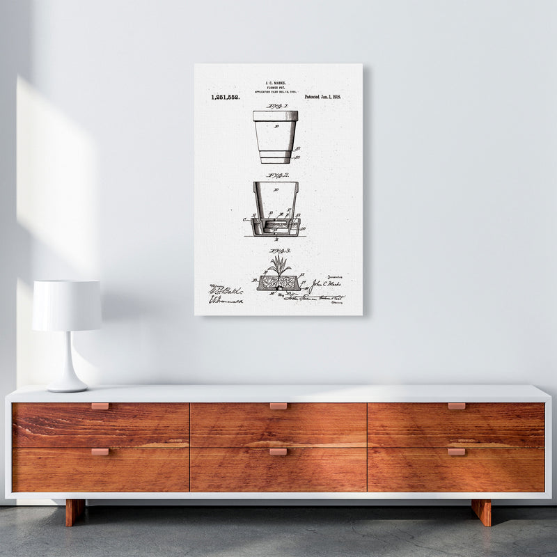 Flower Pot Patent Art Print by Jason Stanley A1 Canvas