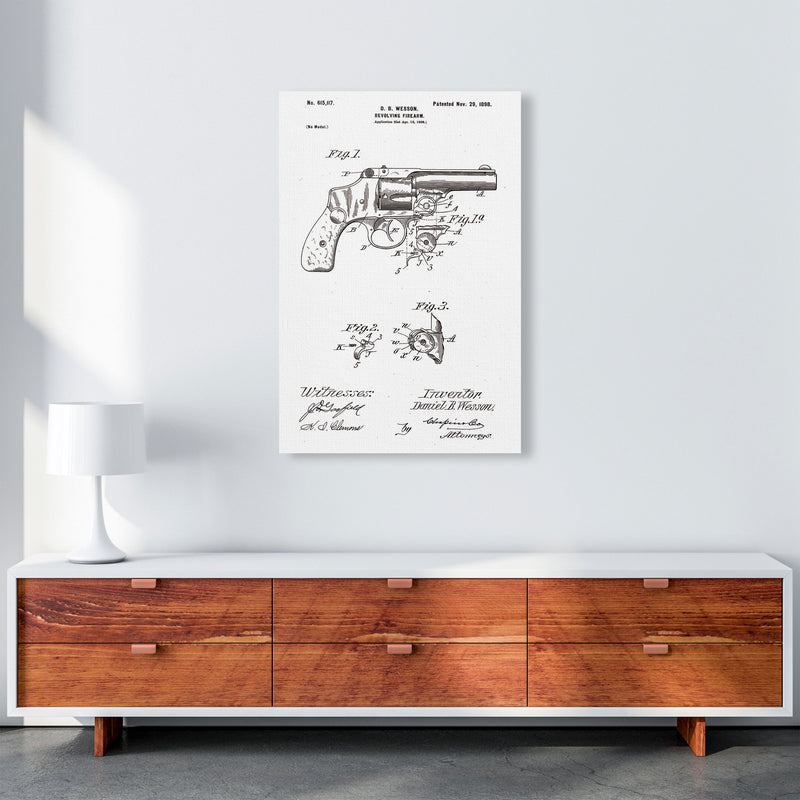 Revolver Patent Art Print by Jason Stanley A1 Canvas