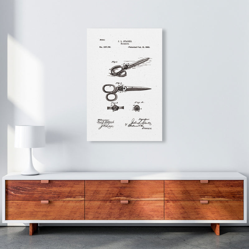 Scissors Patent Art Print by Jason Stanley A1 Canvas
