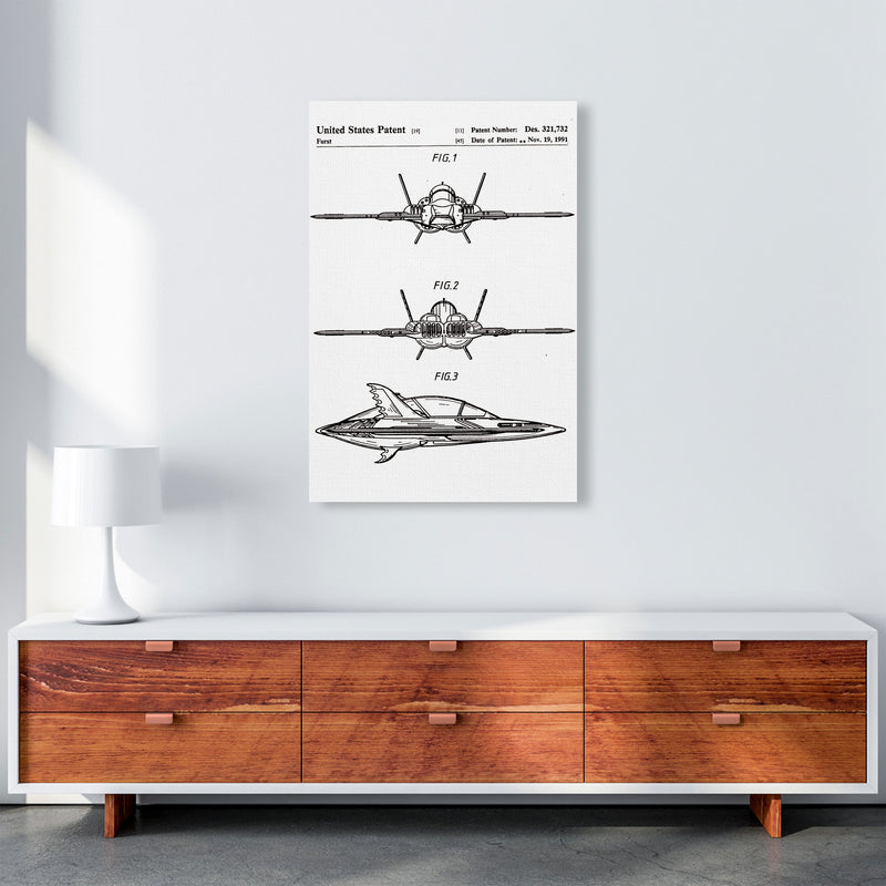 Batwing Patent Art Print by Jason Stanley A1 Canvas