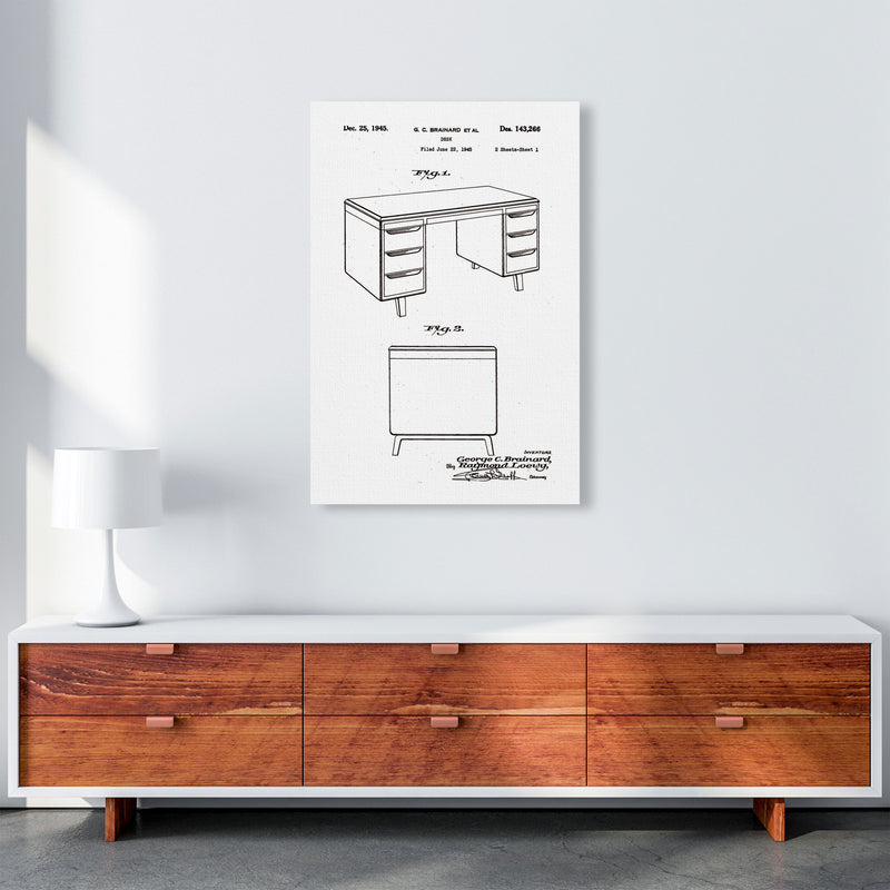 Desk Patent Art Print by Jason Stanley A1 Canvas