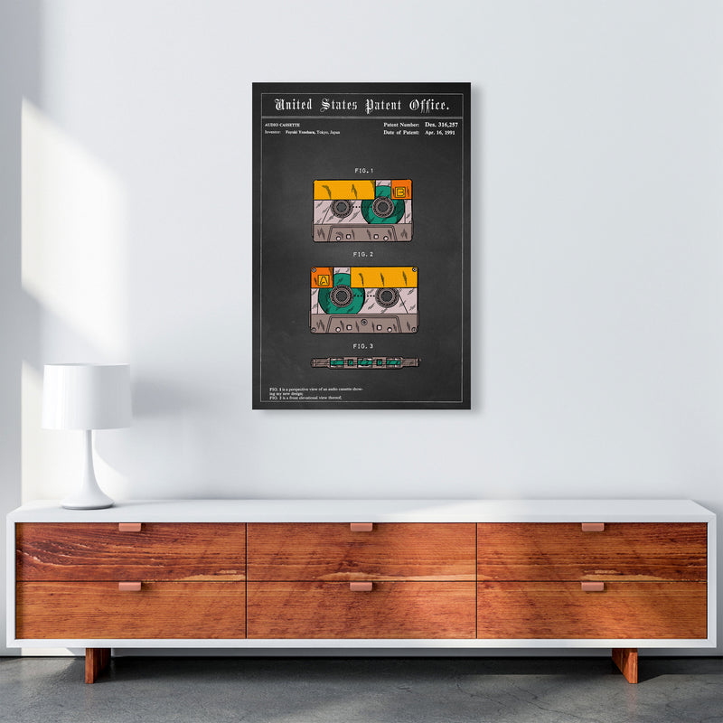 Casette Tape Art Print by Jason Stanley A1 Canvas