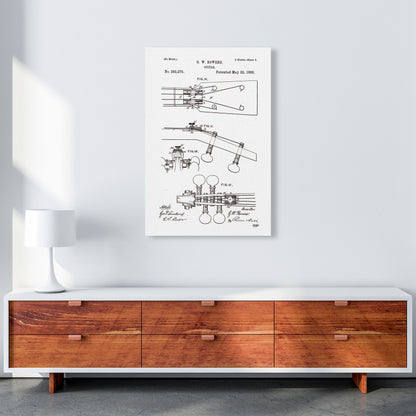 Guitar Patent Art Print by Jason Stanley A1 Canvas