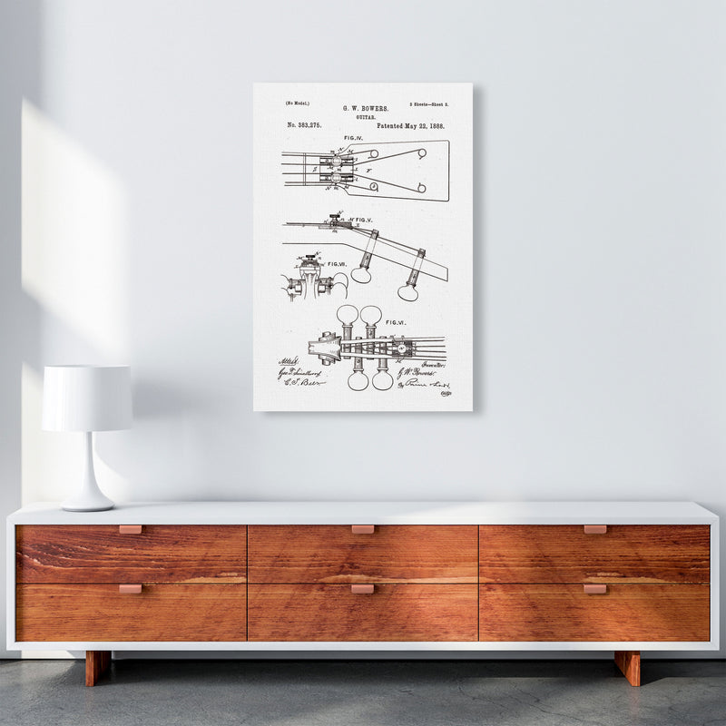 Guitar Patent Art Print by Jason Stanley A1 Canvas
