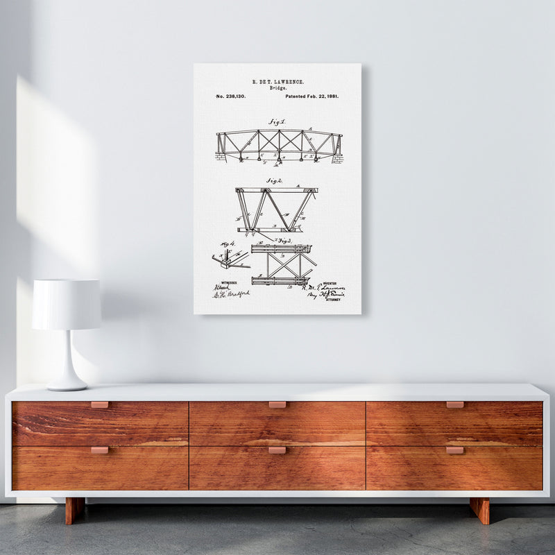 Bridge Patent Art Print by Jason Stanley A1 Canvas