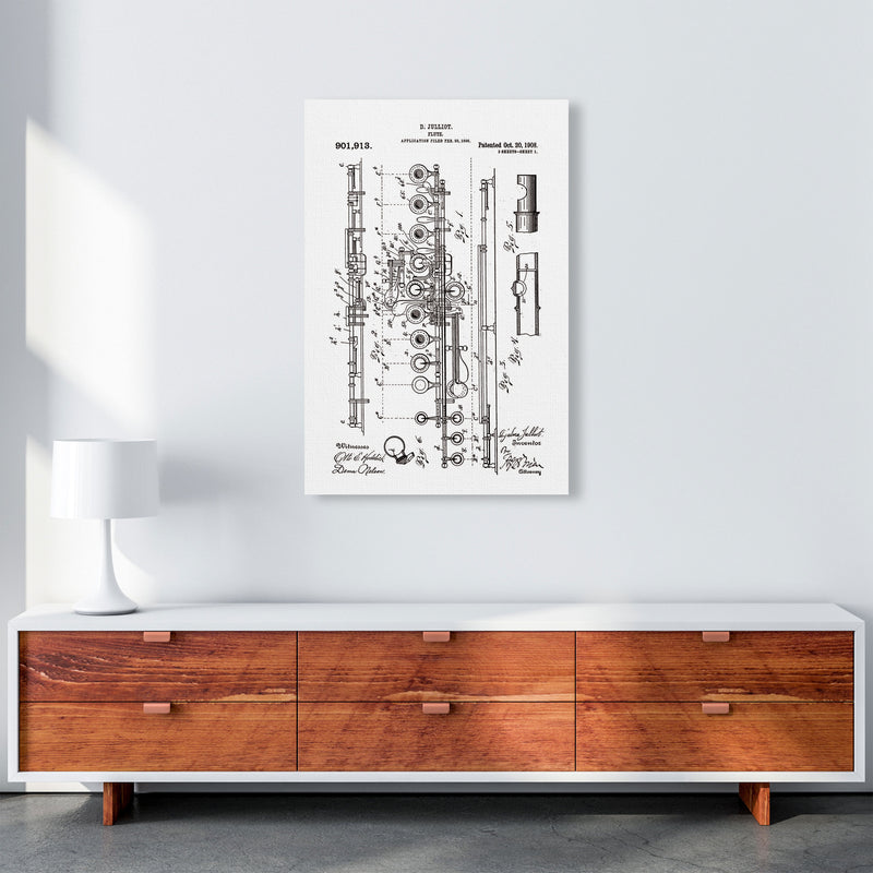 Flute Patent Art Print by Jason Stanley A1 Canvas