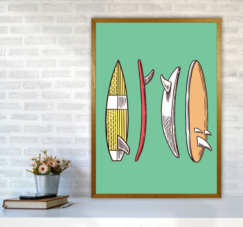 Vintage Surfboard Collection Art Print by Jason Stanley A1 Print Only