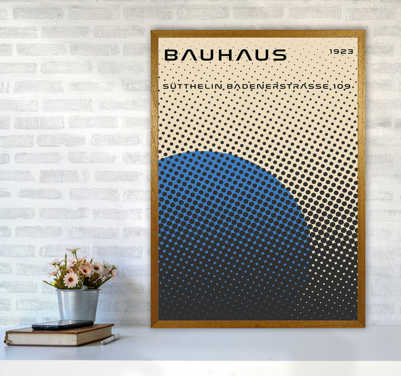 Bauhaus Geometric Blue Vibe Art Print by Jason Stanley A1 Print Only