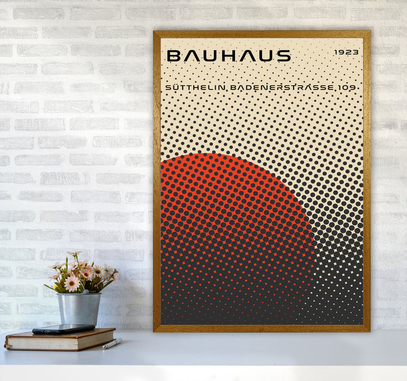 Bauhaus Geometric Red Vibe Art Print by Jason Stanley A1 Print Only