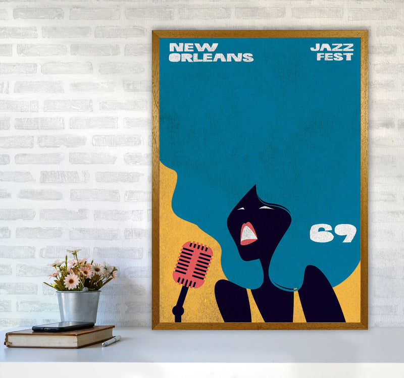 New Orleans Jazz Fest 1969 Art Print by Jason Stanley A1 Print Only
