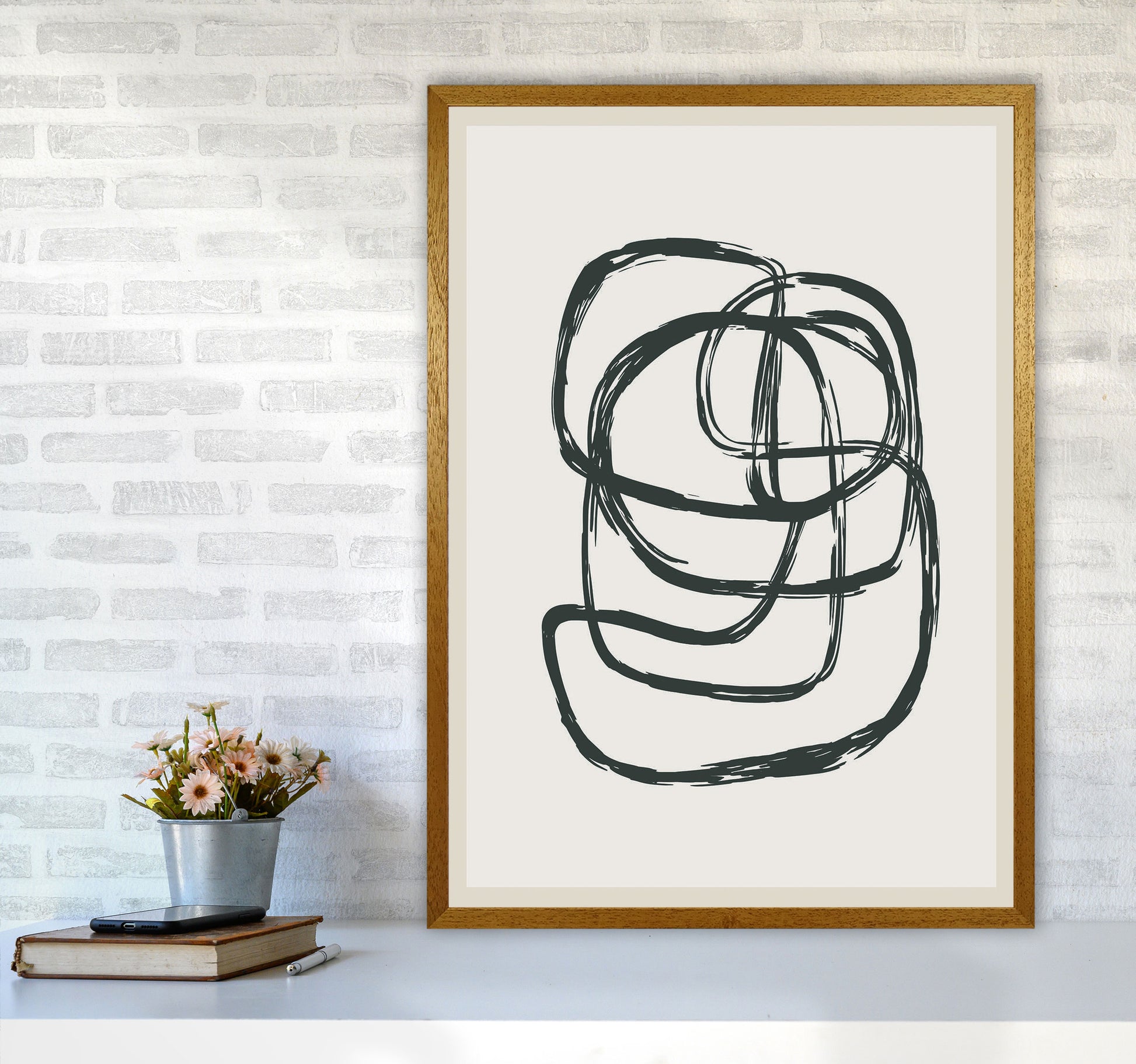 Modern Abstract Shapes 2 Art Print by Jason Stanley A1 Print Only