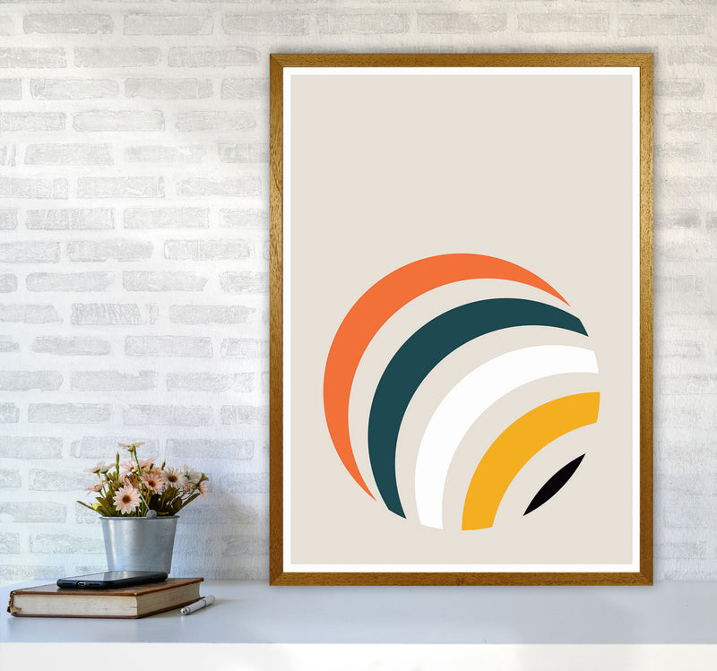 Retro Geometric Circle 1 Art Print by Jason Stanley A1 Print Only