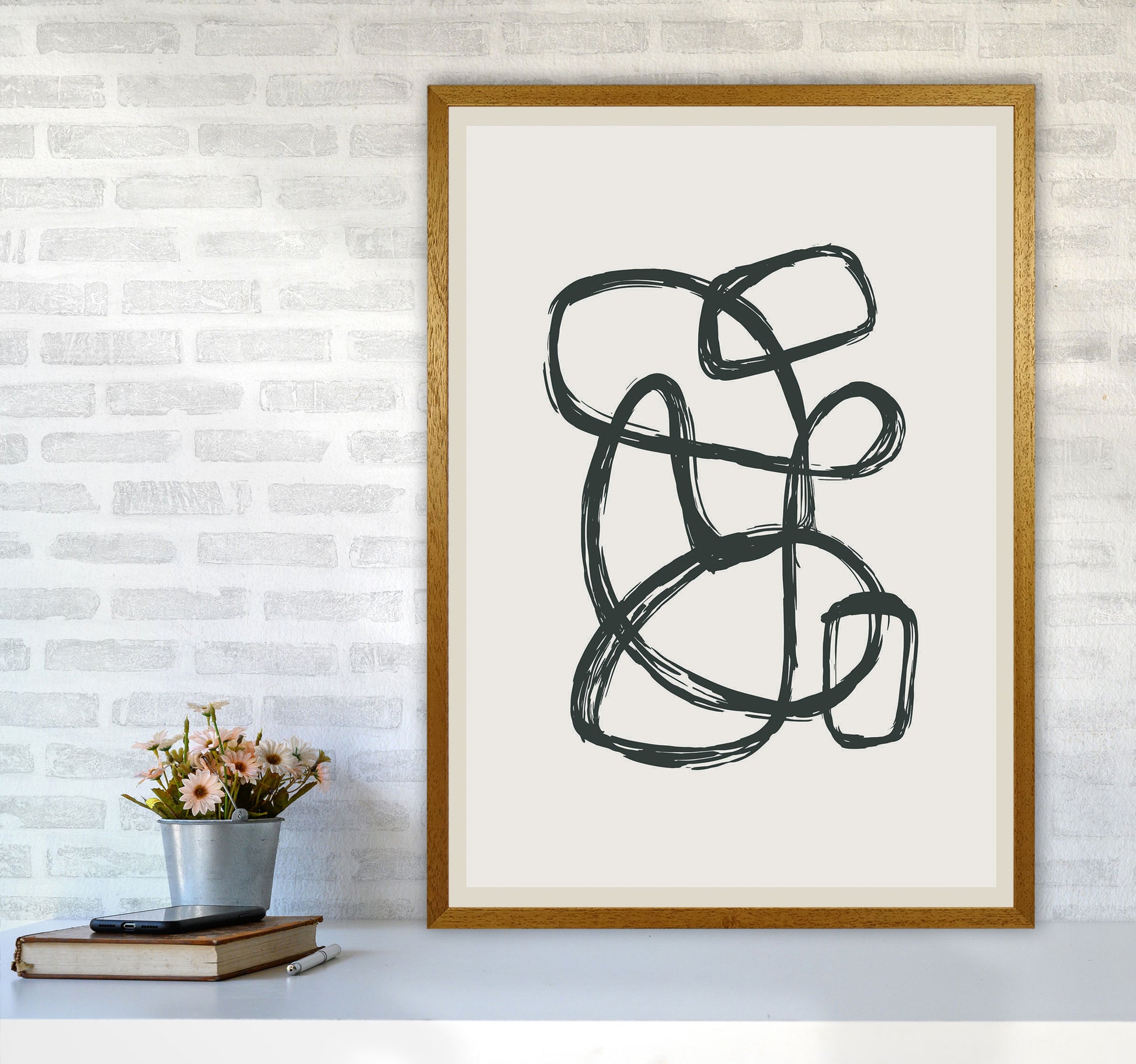 Modern Abstract Shapes 1 Art Print by Jason Stanley A1 Print Only