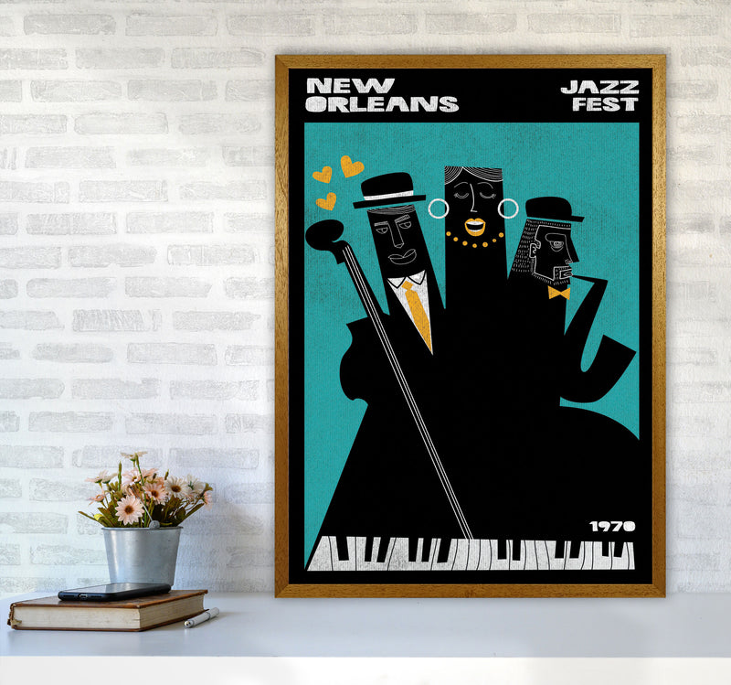 New Orleans Jazz Fest Art Print by Jason Stanley A1 Print Only