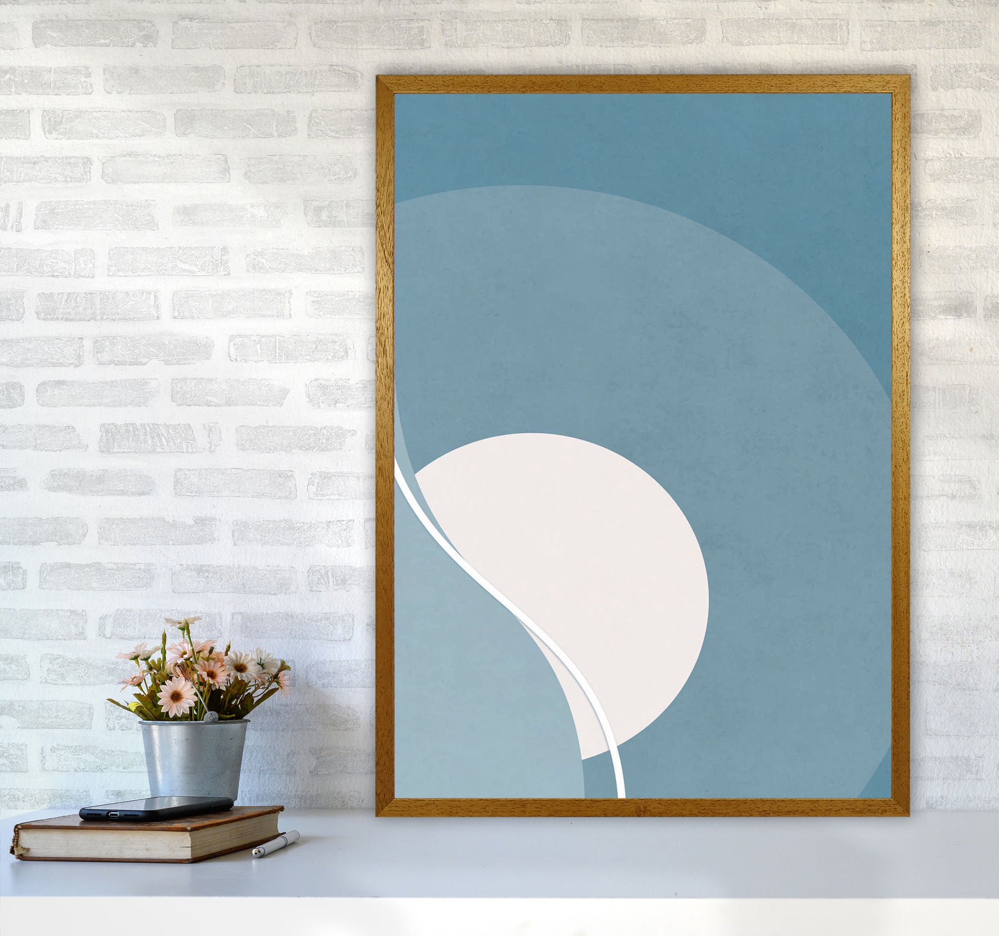 Retro Moon Landscape Art Print by Jason Stanley A1 Print Only