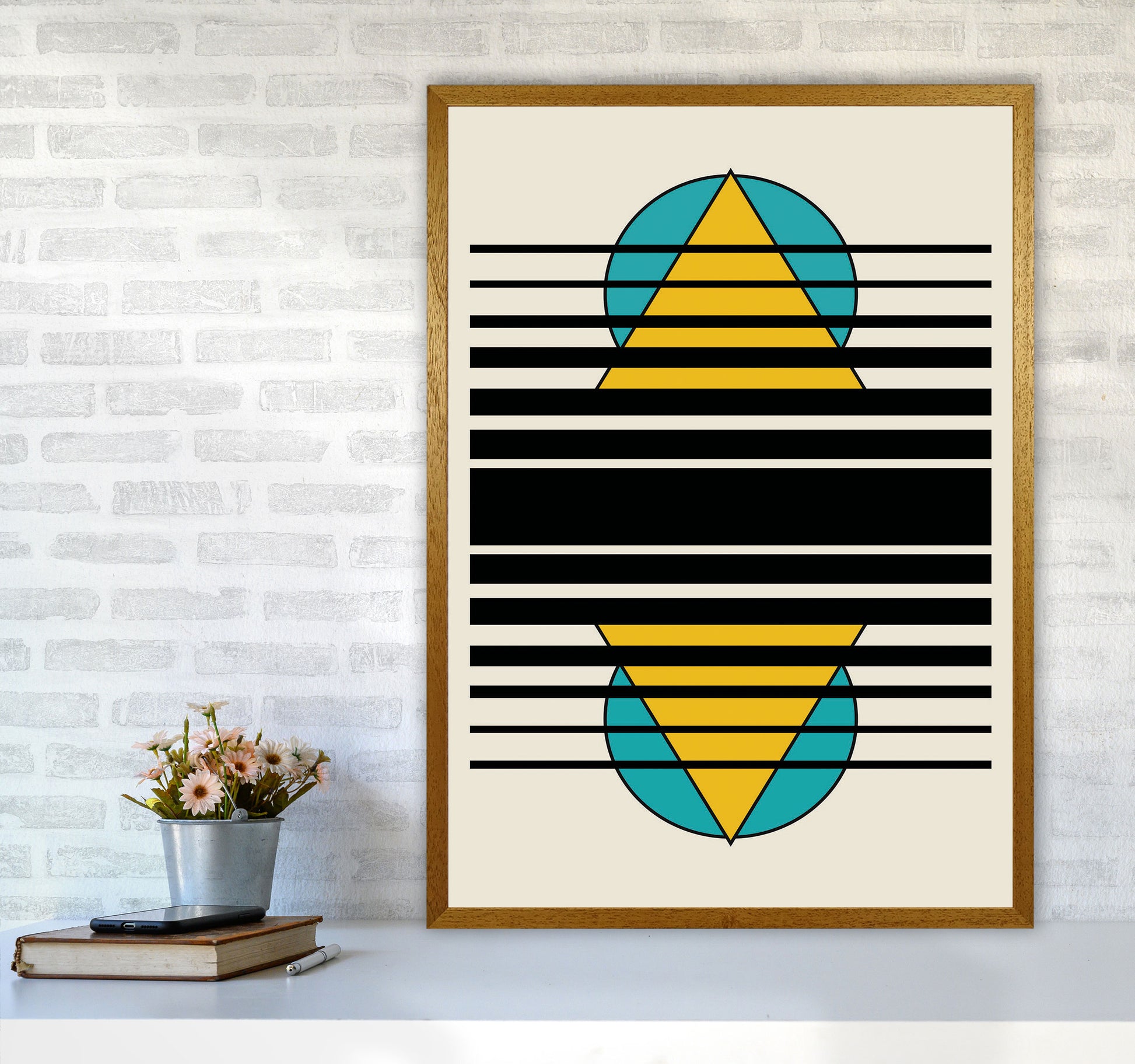 Geometric Suns. IIII Art Print by Jason Stanley A1 Print Only