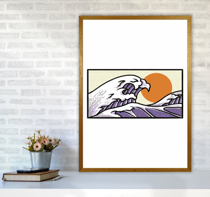 Japanese Wave Vibes Art Print by Jason Stanley A1 Print Only