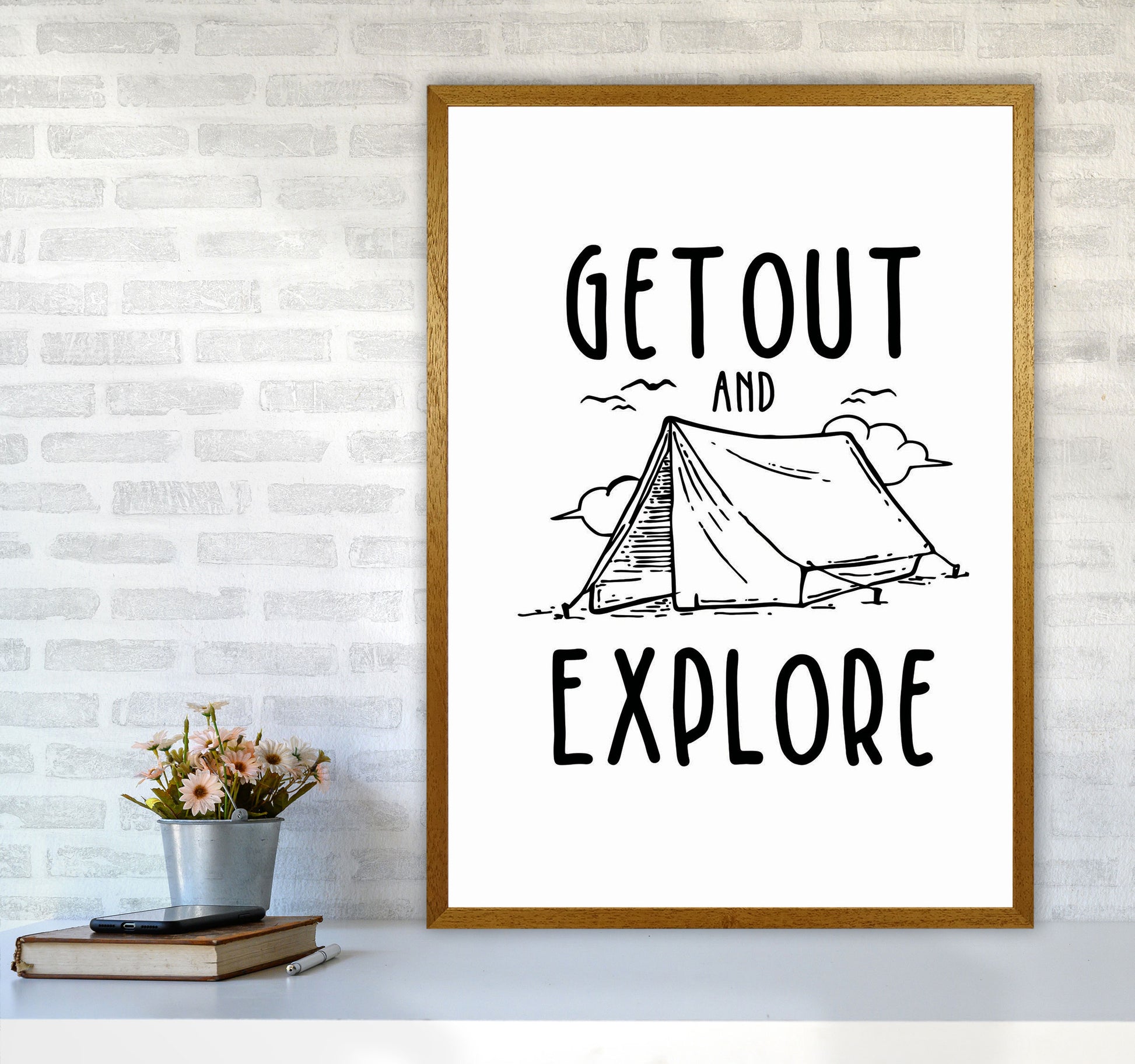 Get Out And Explore Art Print by Jason Stanley A1 Print Only