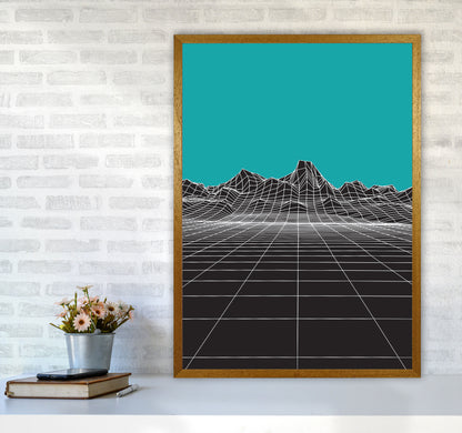 Line Mountains #3 Art Print by Jason Stanley A1 Print Only