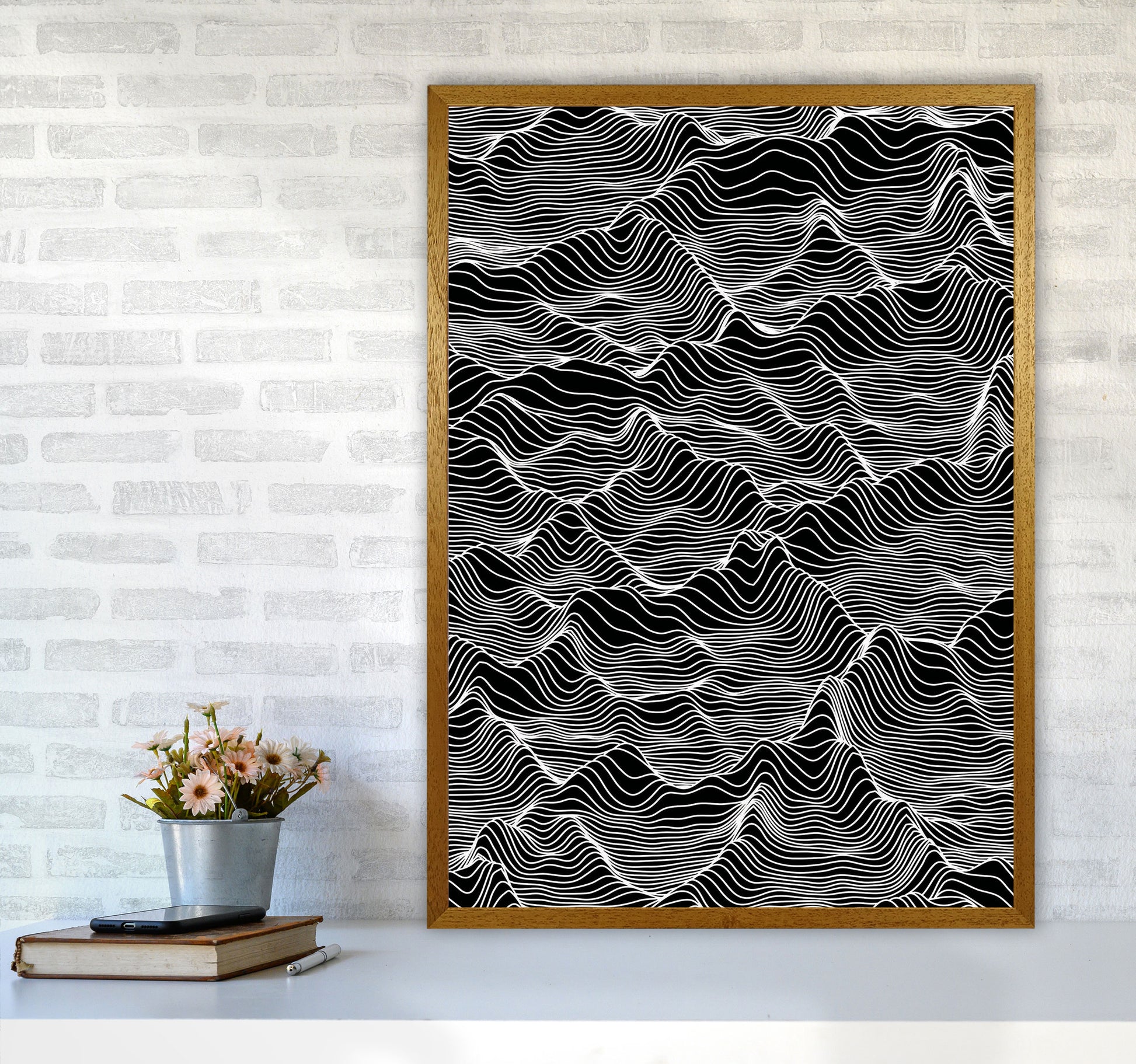 Abstract Mountains Art Print by Jason Stanley A1 Print Only