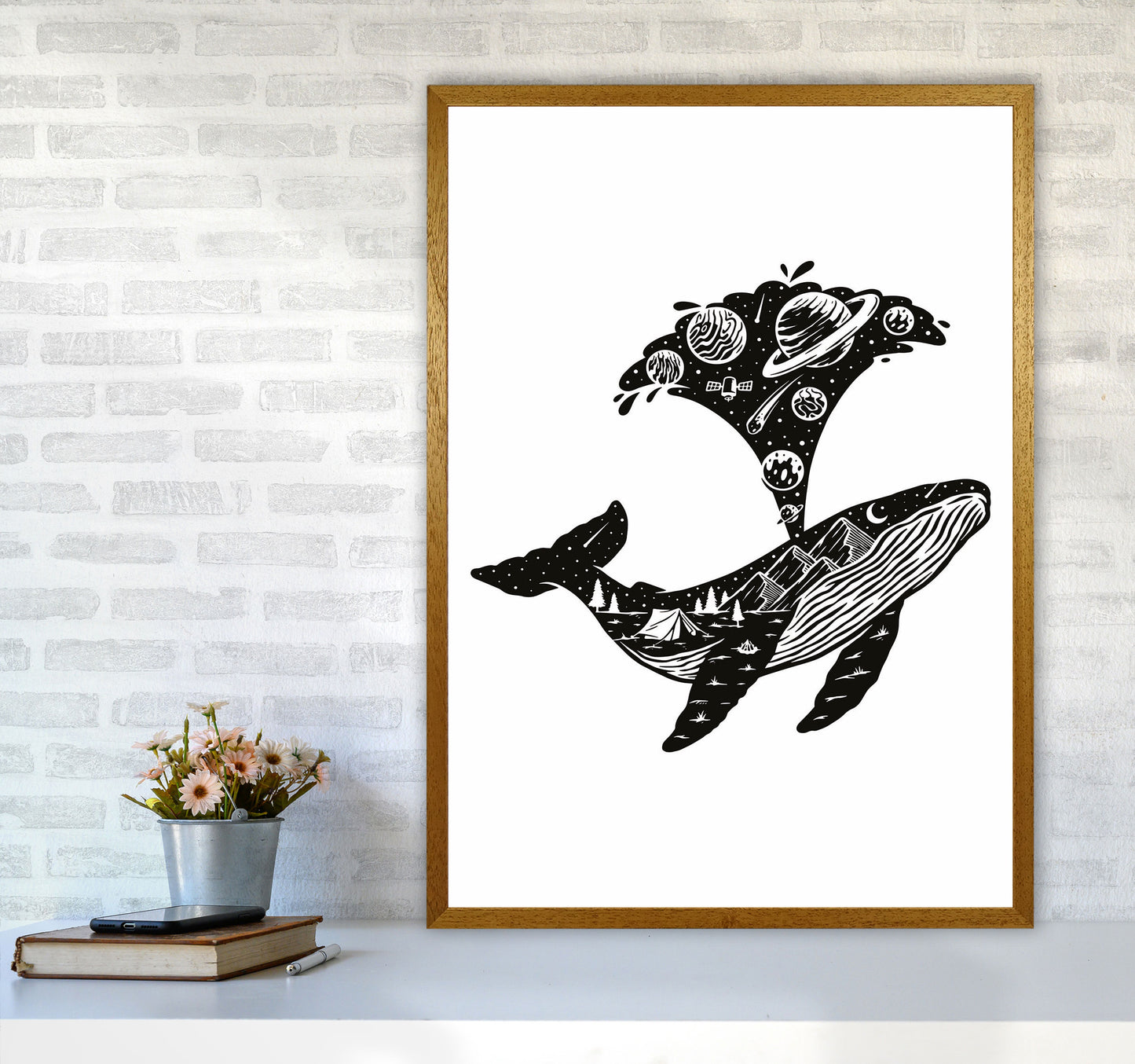 Humpback Universe Art Print by Jason Stanley A1 Print Only