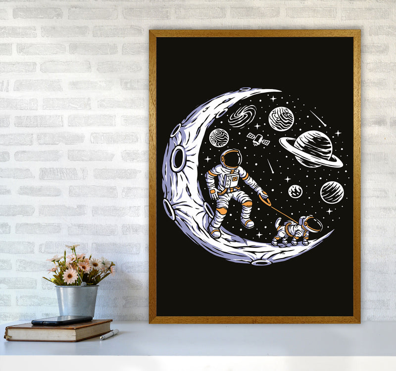 Doggie Moon Walks Art Print by Jason Stanley A1 Print Only