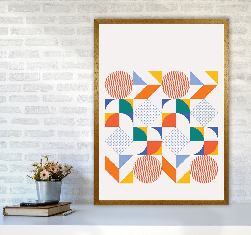Retro Geometric 3 Art Print by Jason Stanley A1 Print Only