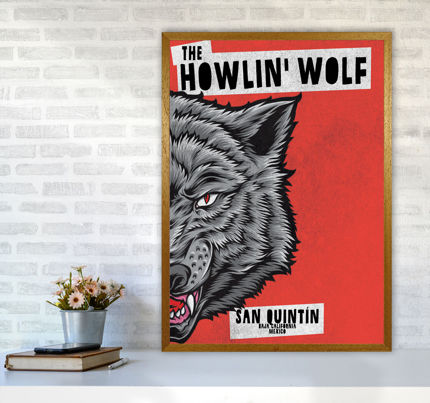 The Howlin Wolf Art Print by Jason Stanley A1 Print Only
