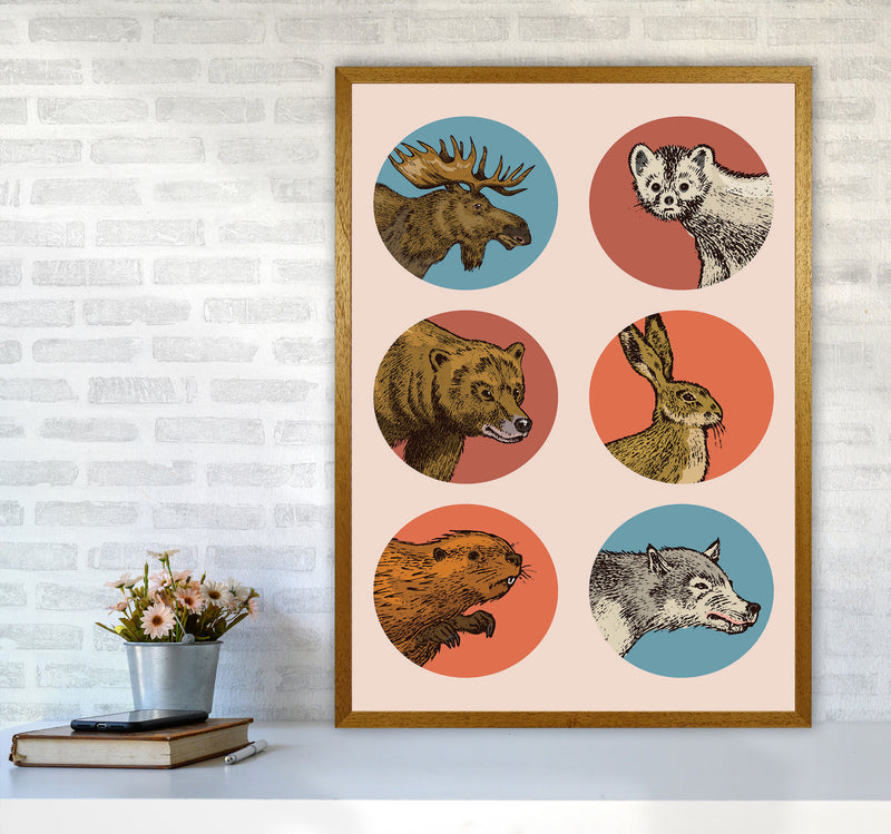 Animal Circles Art Print by Jason Stanley A1 Print Only
