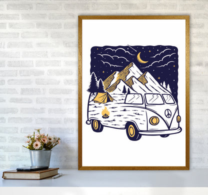 Camping Is Fun Art Print by Jason Stanley A1 Print Only