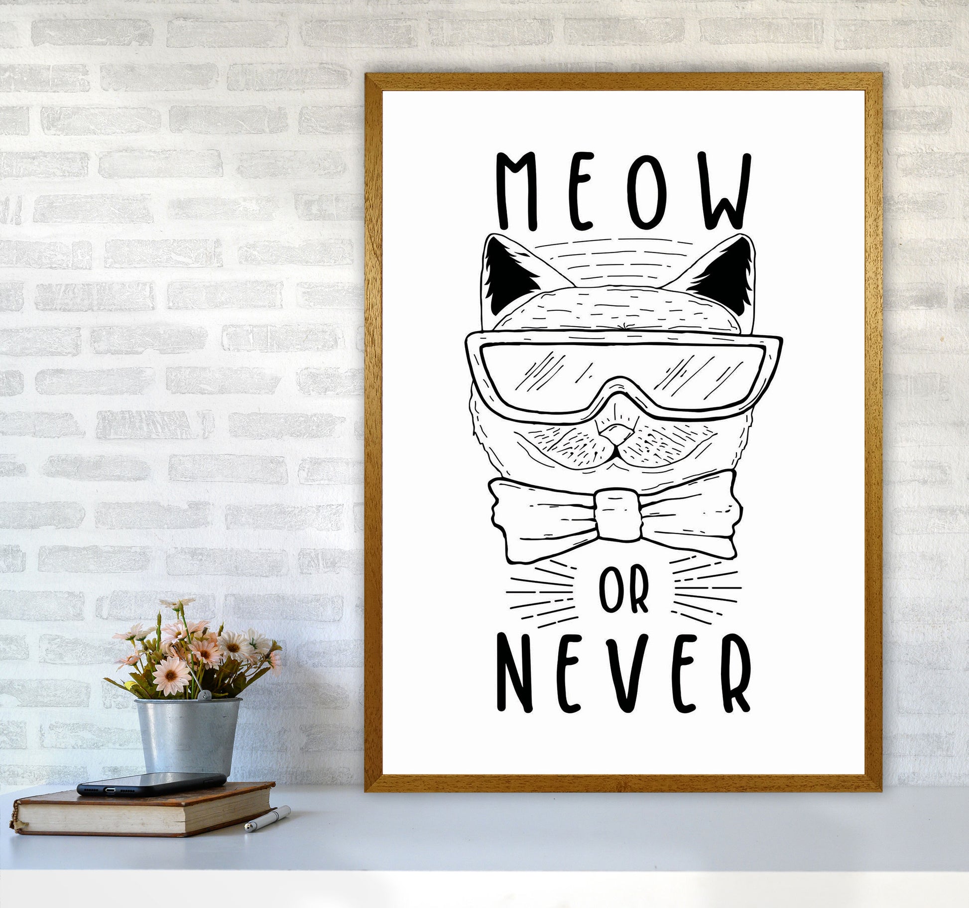 Meow Or Never Art Print by Jason Stanley A1 Print Only