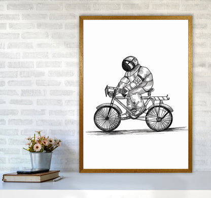 Astrobiker Art Print by Jason Stanley A1 Print Only