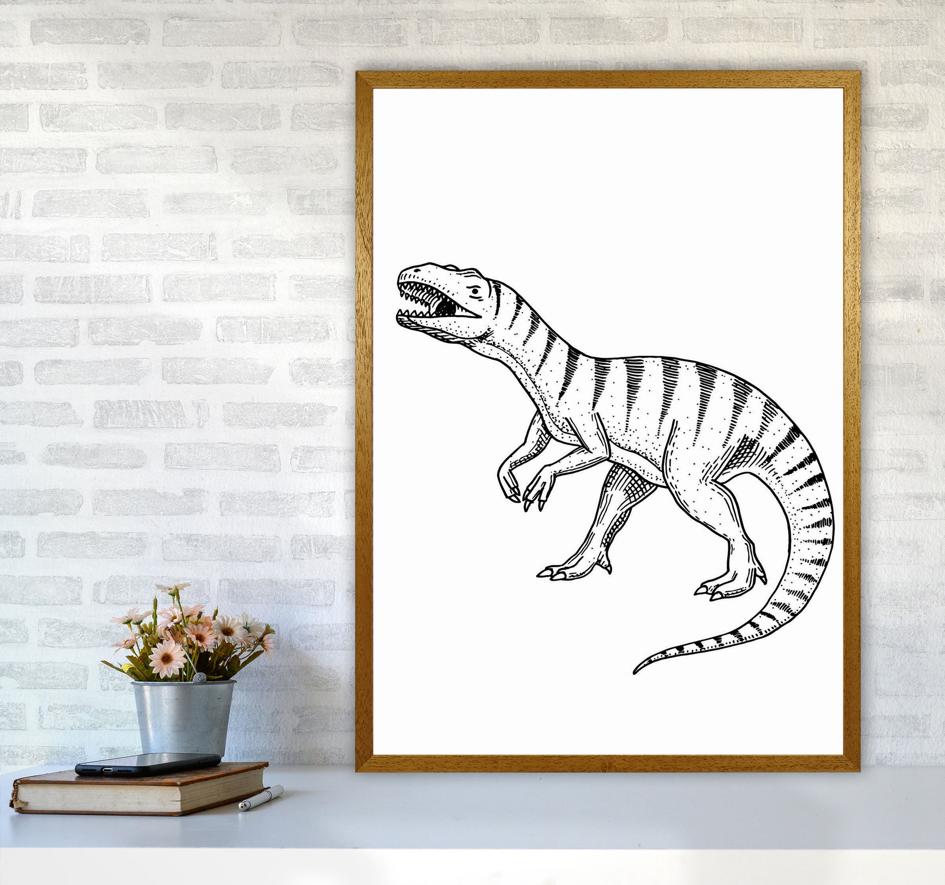 Dinosaur Art Print by Jason Stanley A1 Print Only