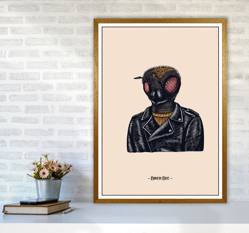 Biker Bee Art Print by Jason Stanley A1 Print Only