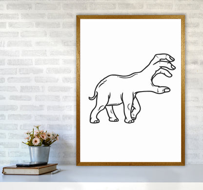 Hand-Head Art Print by Jason Stanley A1 Print Only