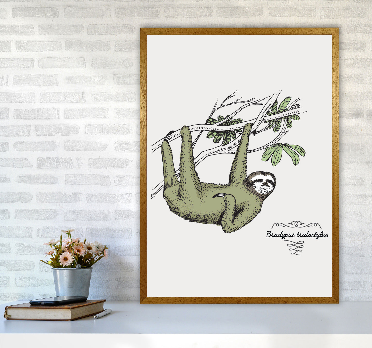 Sloth Art Print by Jason Stanley A1 Print Only