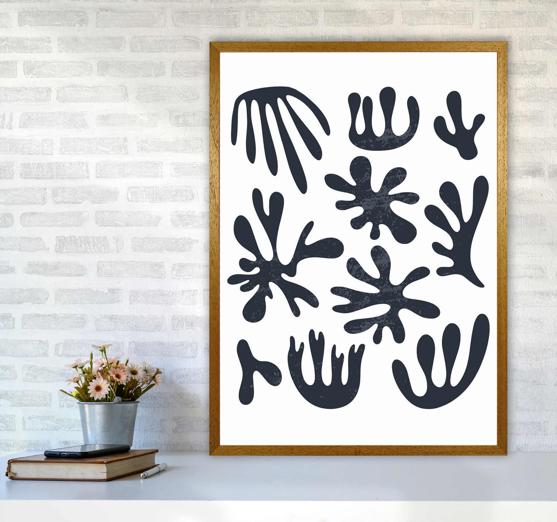 Minimal Abstract Algae I Art Print by Jason Stanley A1 Print Only