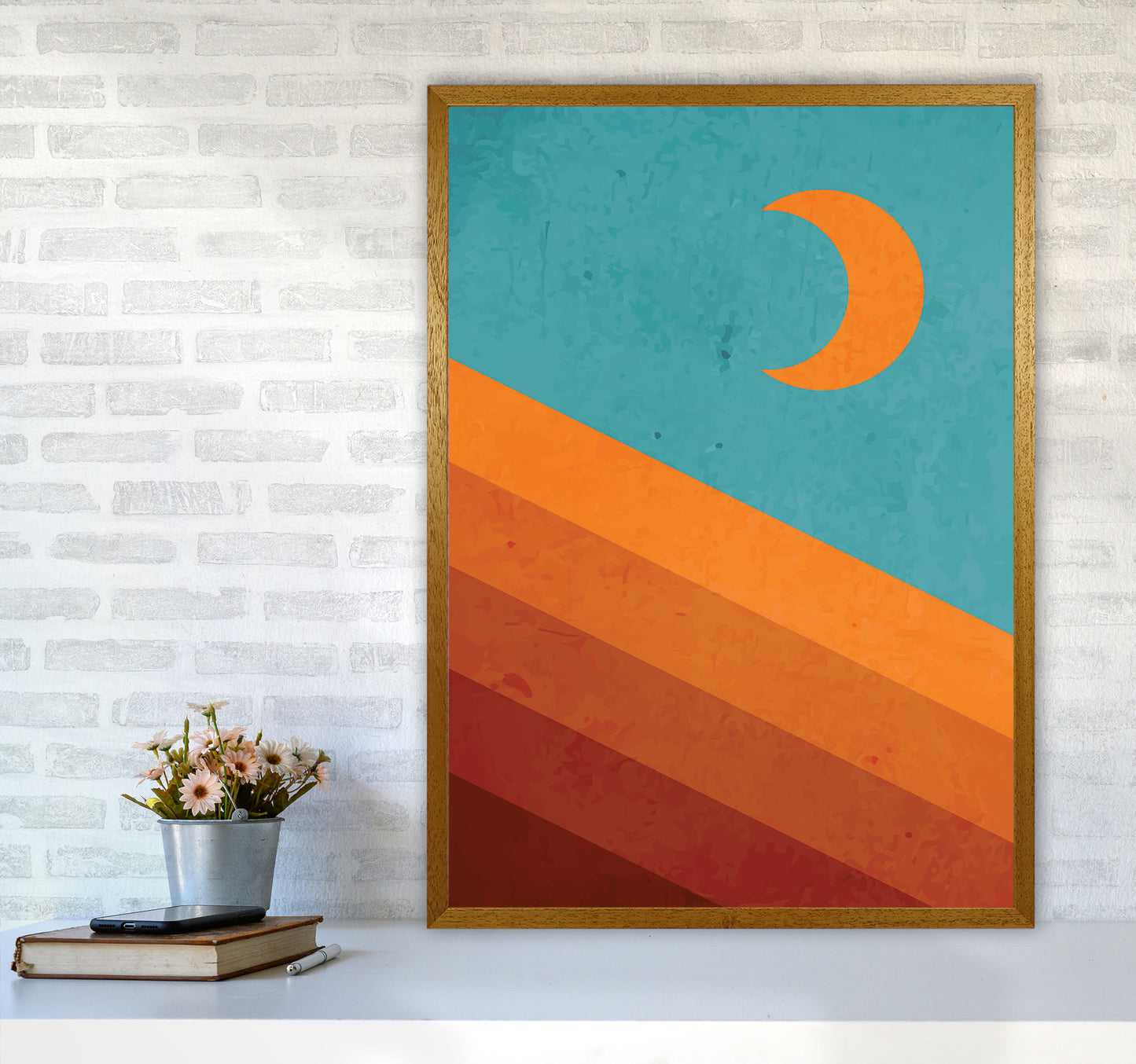 Abstract Mountain Sunrise III Art Print by Jason Stanley A1 Print Only