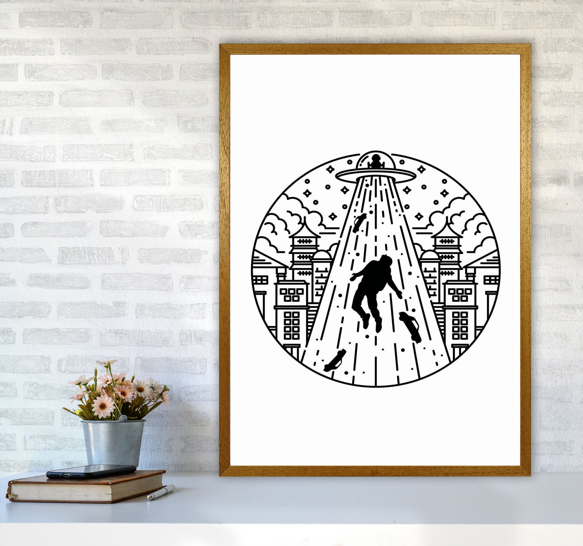 Alien Invasion Art Print by Jason Stanley A1 Print Only