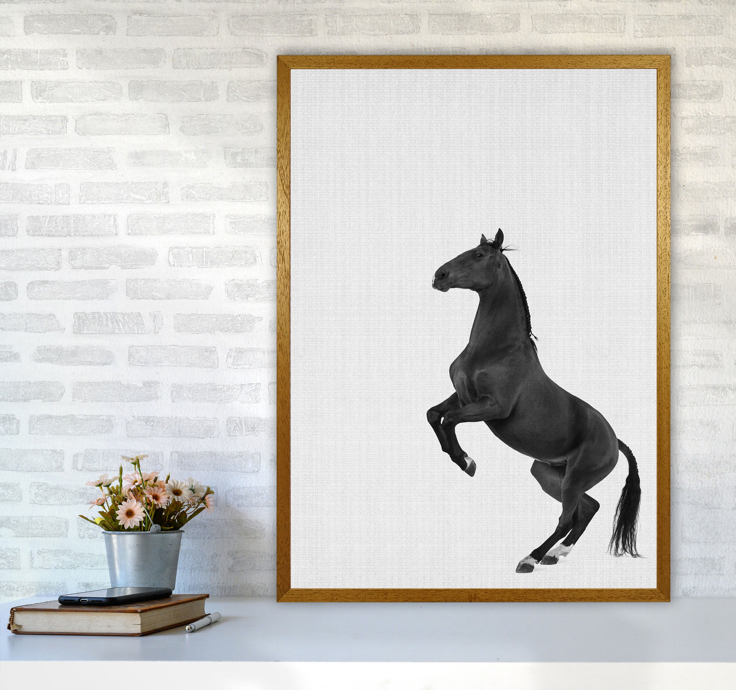 The Dark Horse Rides At Night #2 Art Print by Jason Stanley A1 Print Only